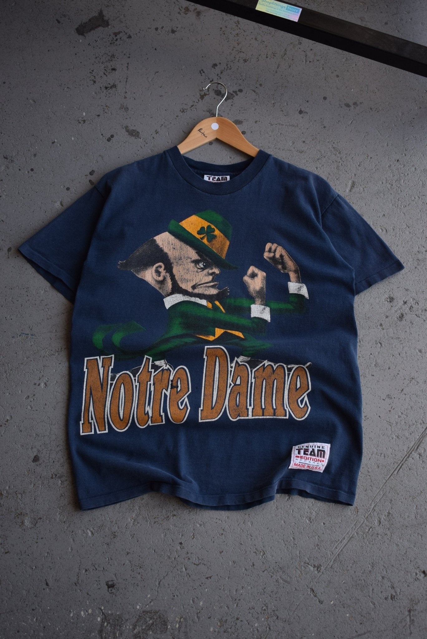 Vintage 90s University of Notre Dame Tee (M) - Retrospective Store