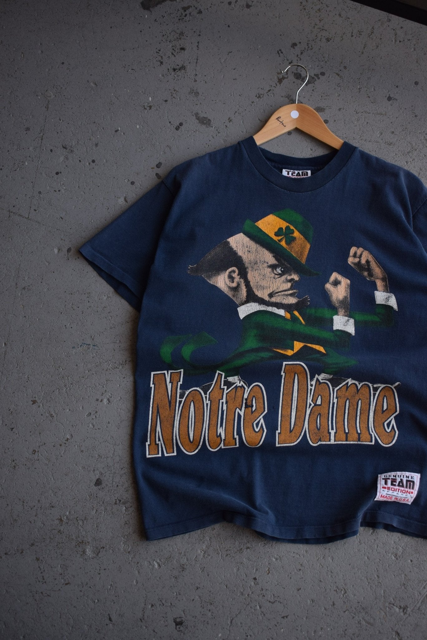 Vintage 90s University of Notre Dame Tee (M) - Retrospective Store
