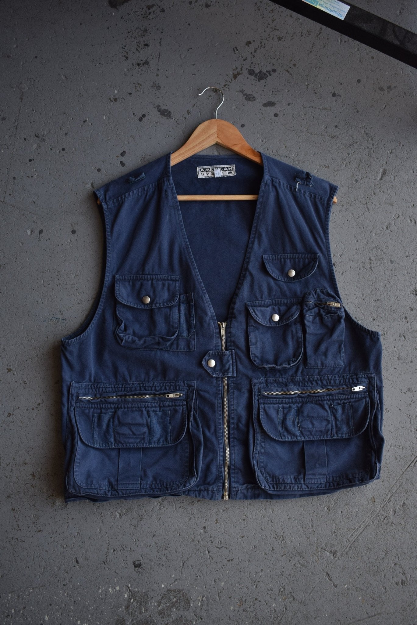 Vintage 90s Utility Workwear Vest (L) - Retrospective Store
