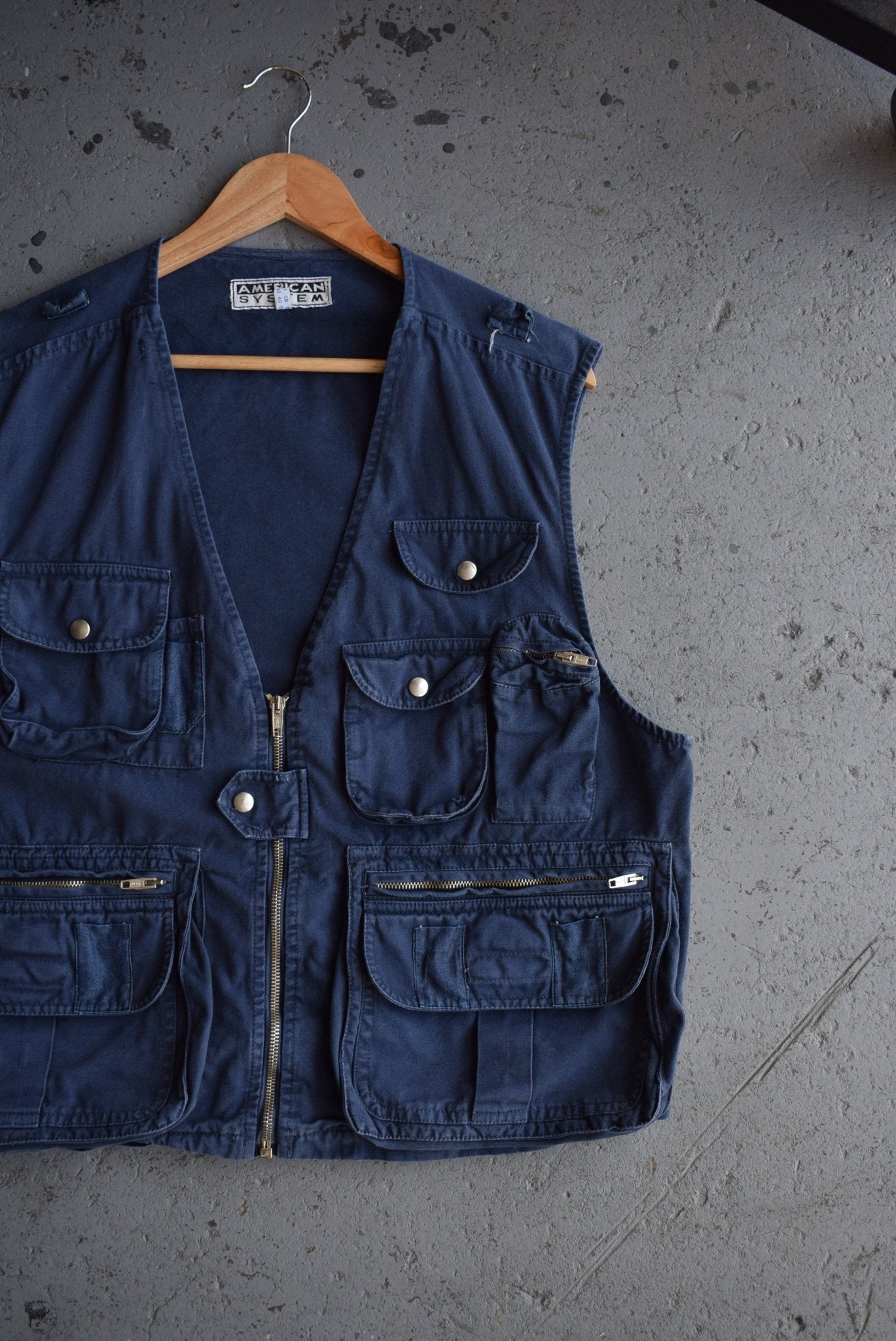 Vintage 90s Utility Workwear Vest (L) - Retrospective Store