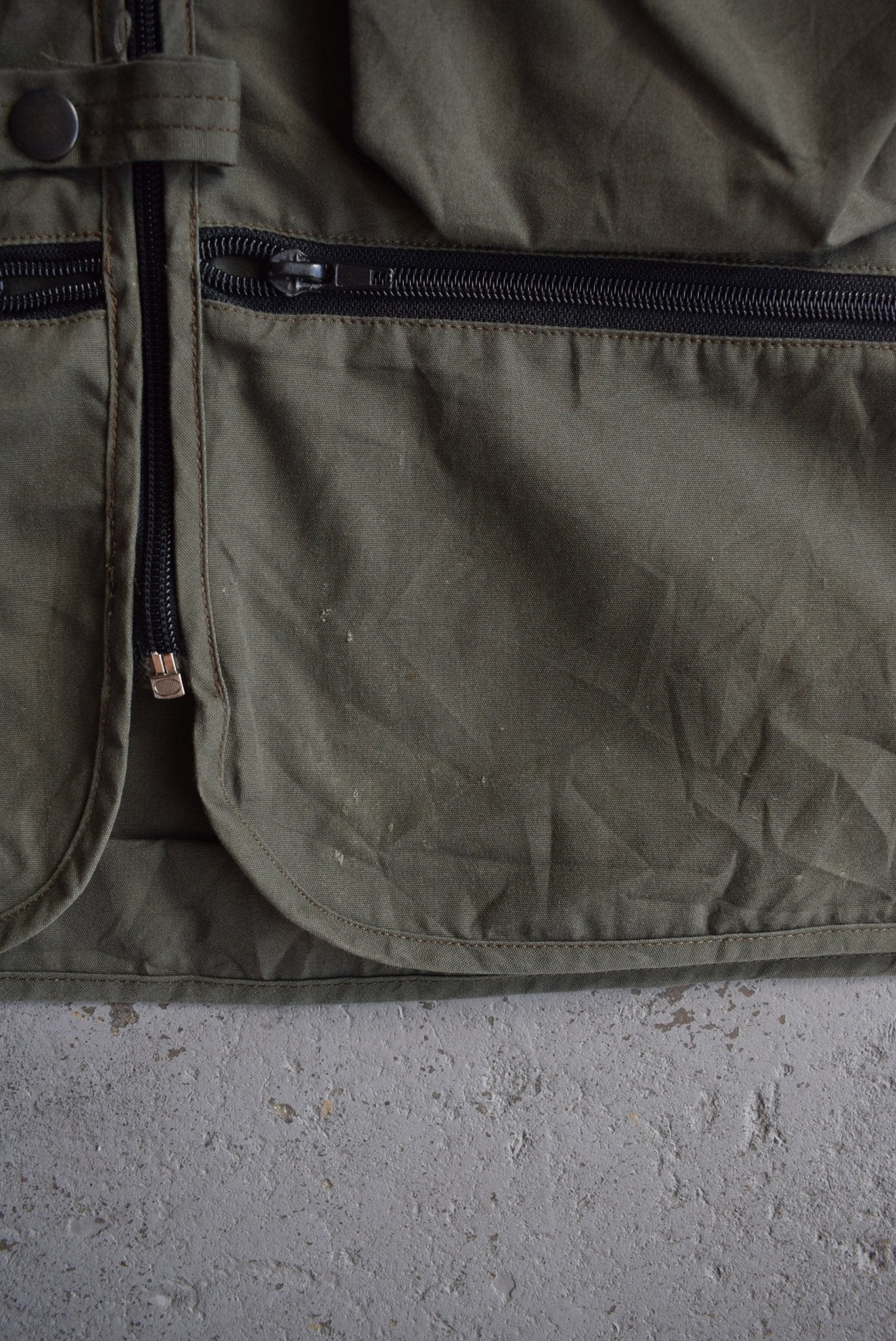 Vintage 90s Utility Workwear Vest (S) - Retrospective Store
