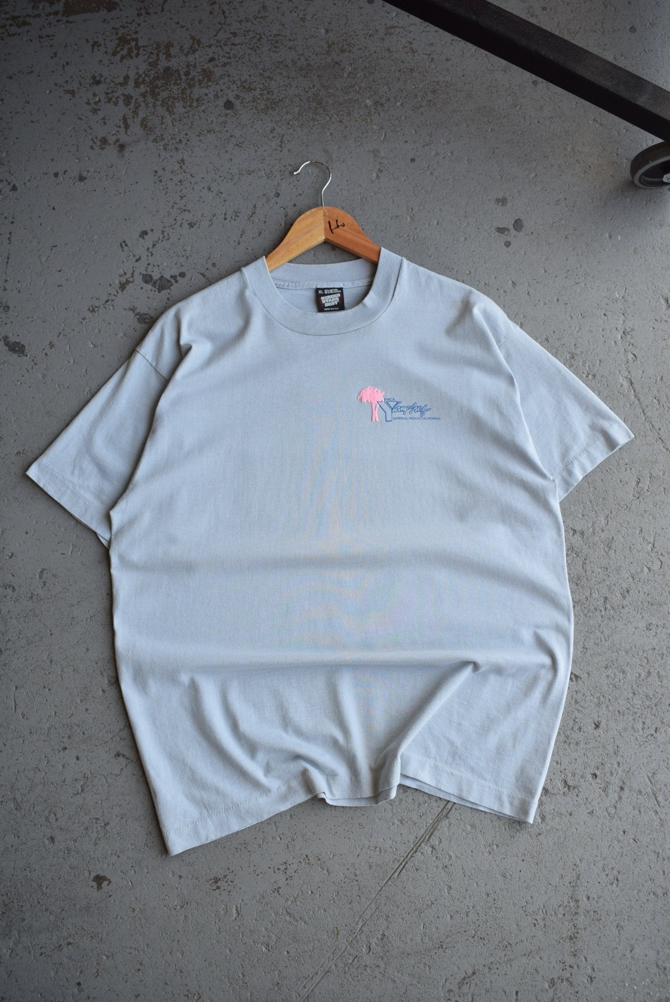 Vintage 90s YMCA Camp Surf Tee (L) - Retrospective Store