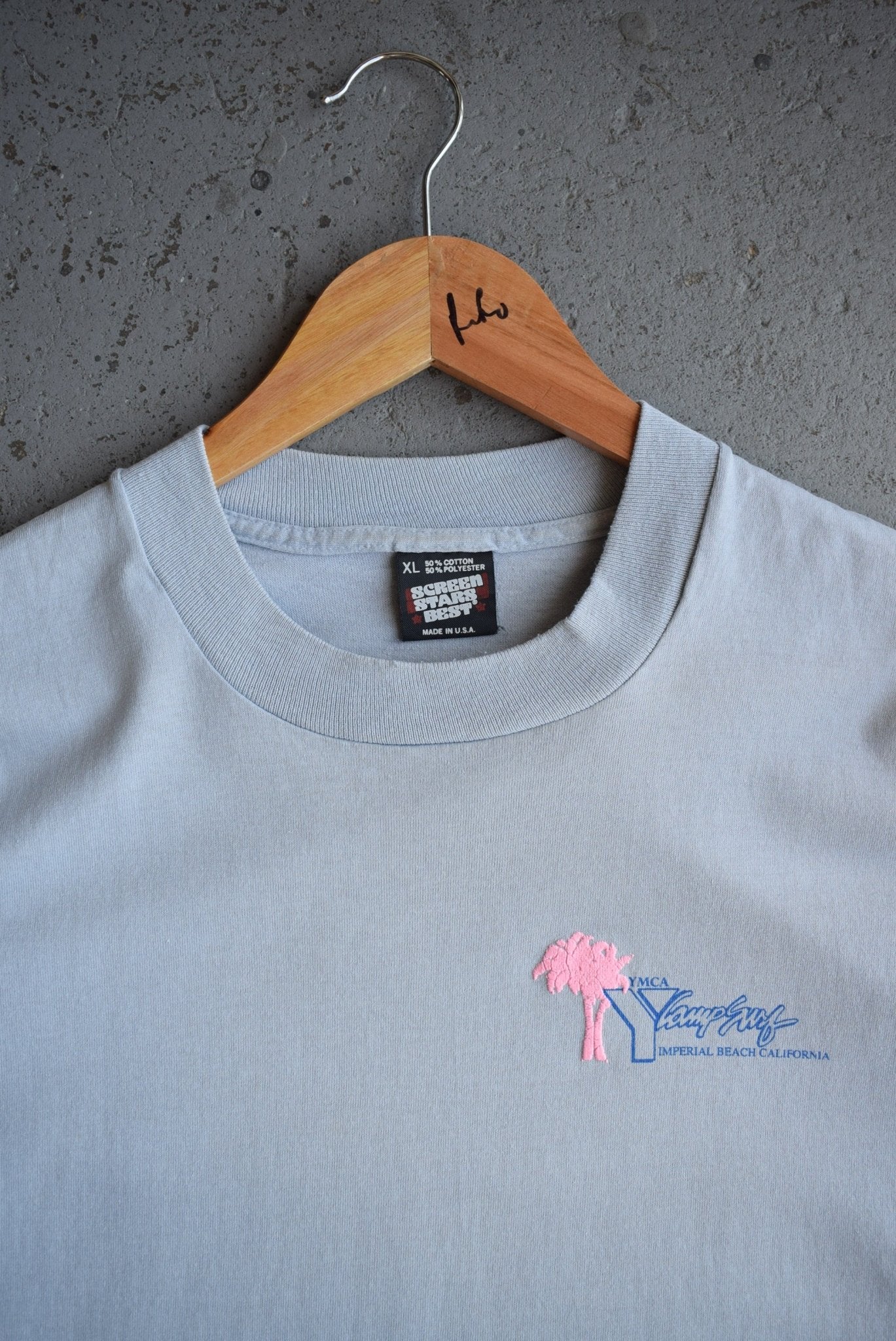 Vintage 90s YMCA Camp Surf Tee (L) - Retrospective Store