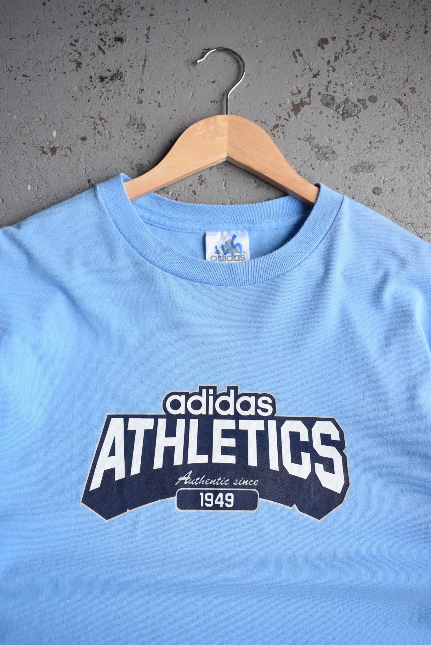 Vintage Adidas Athletics Spellout Long Sleeve Tee (M/L) - Retrospective Store