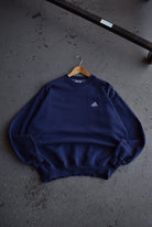 Vintage Adidas Classic Logo Embroidered Crewneck (L) - Retrospective Store