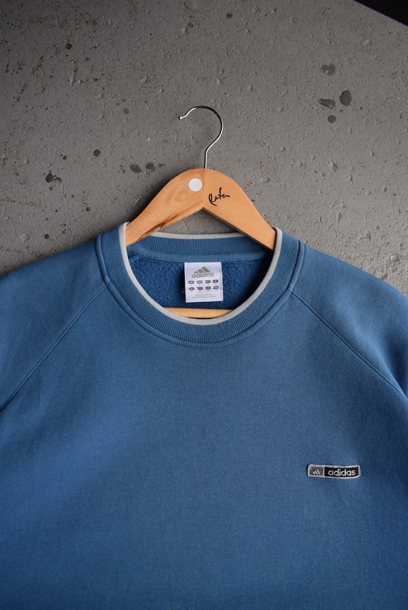 Vintage Adidas Classic Logo Embroidered Crewneck (XL) - Retrospective Store