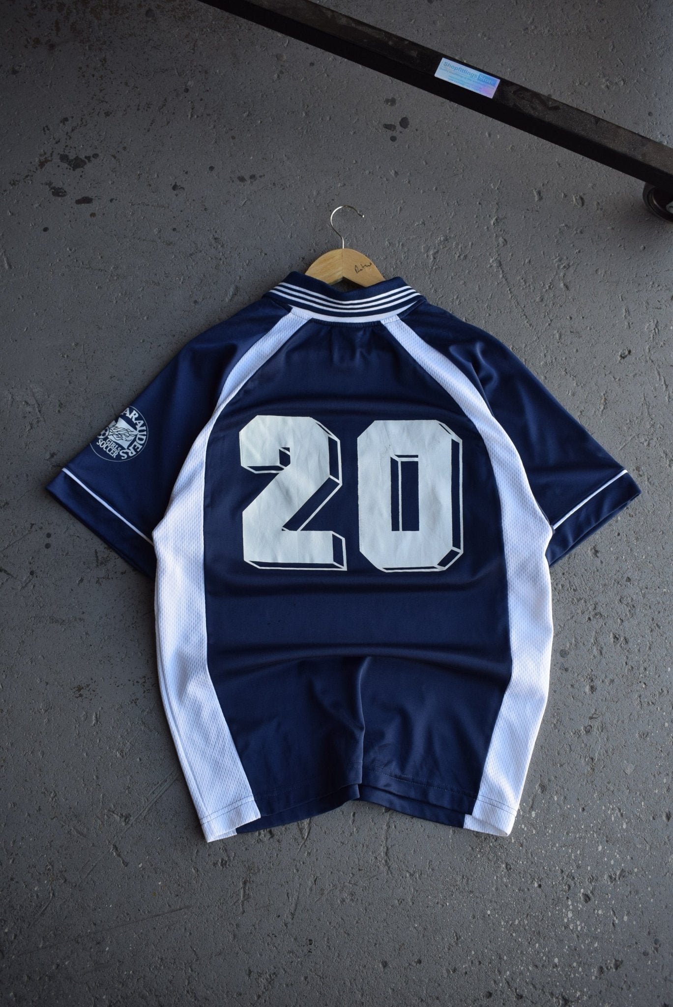 Vintage Adidas Classic Logo Embroidered Soccer Jersey (M) - Retrospective Store