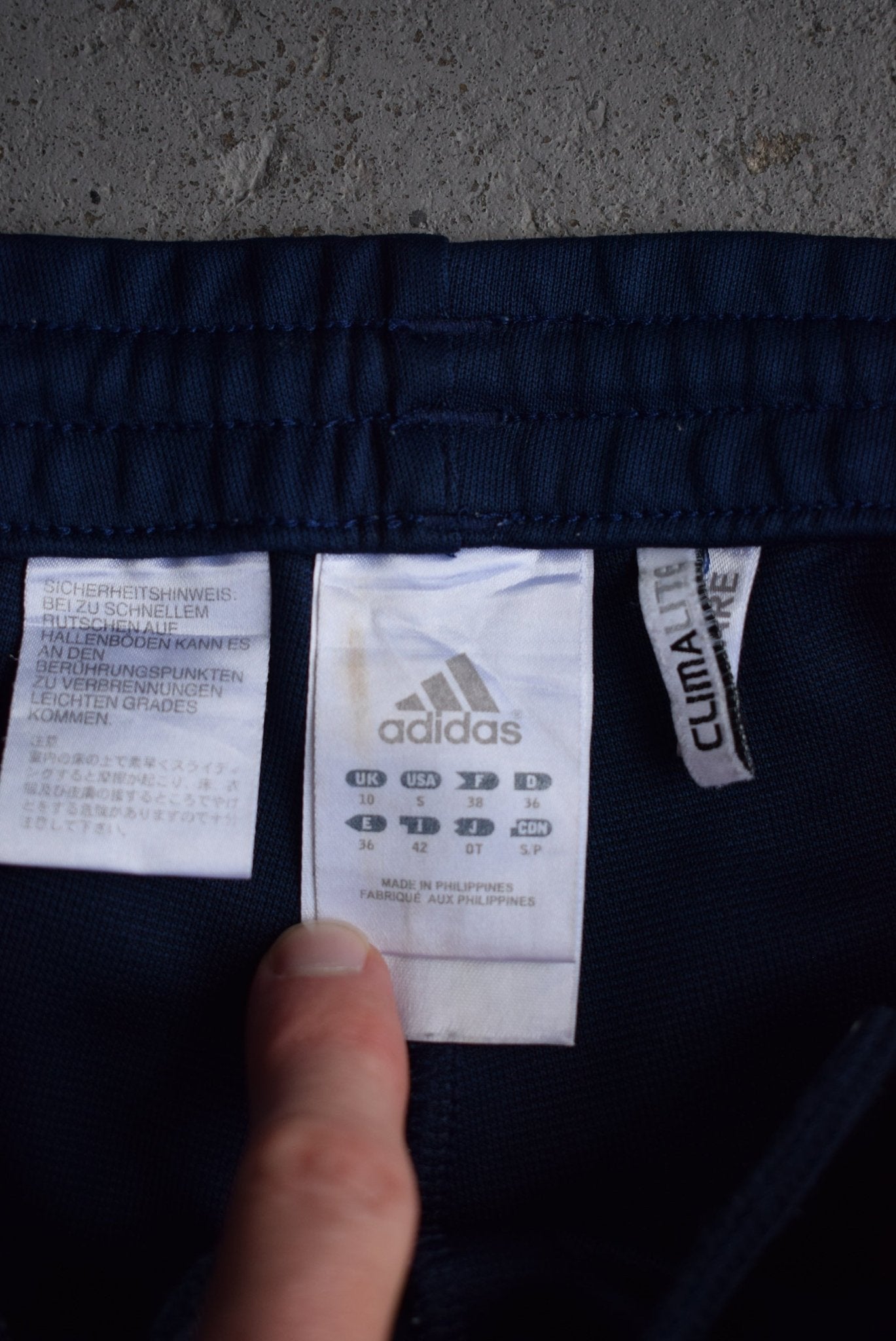 Vintage Adidas Classic Logo Embroidered Track Pants (S) - Retrospective Store