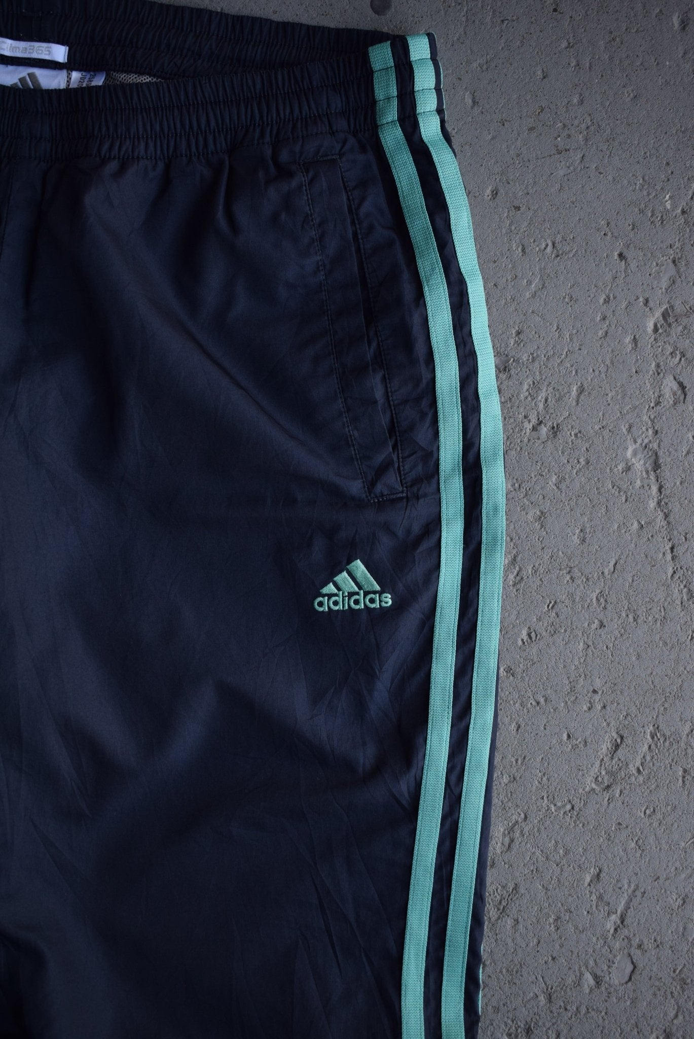 Vintage Adidas Classic Logo Embroidered Track Pants (S/M) - Retrospective Store