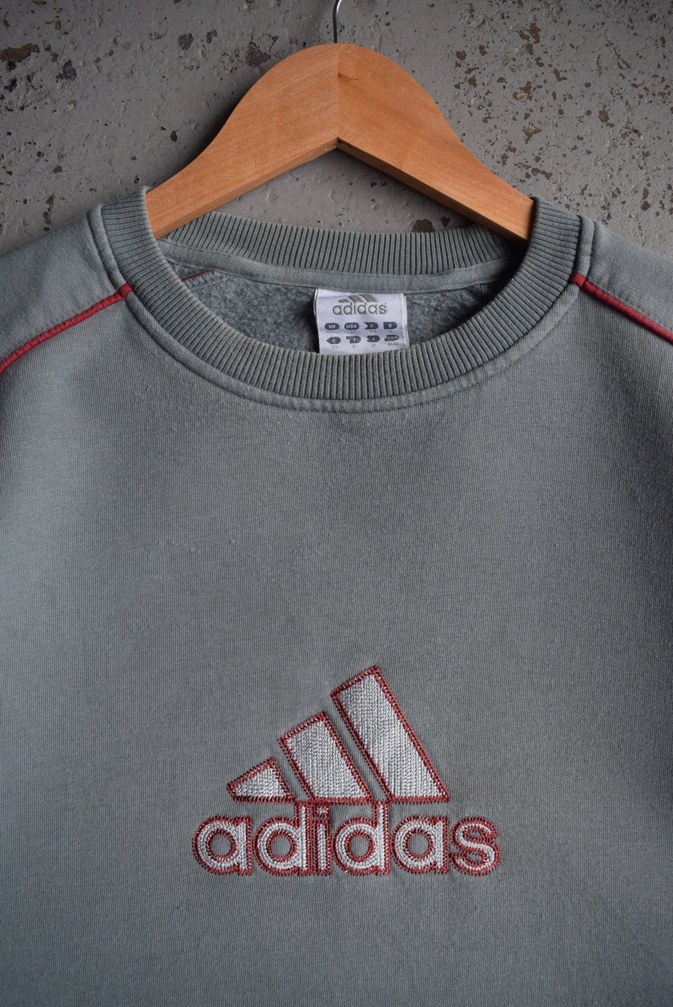 Vintage Adidas Embroidered Spellout Crewneck (M/L) - Retrospective Store