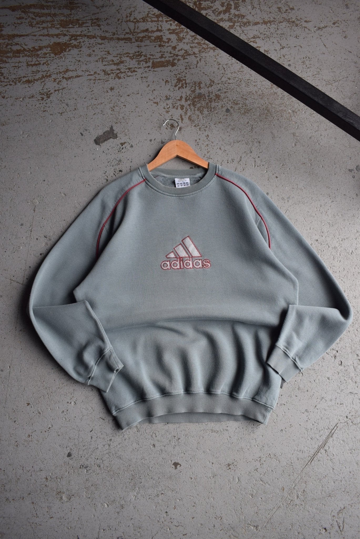 Vintage Adidas Embroidered Spellout Crewneck (M/L) - Retrospective Store