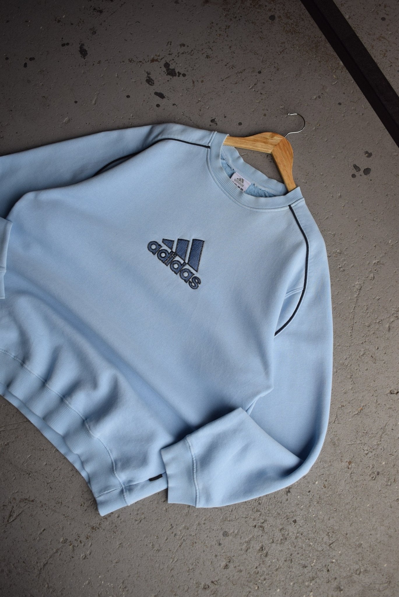 Vintage Adidas Embroidered Spellout Crewneck (XL) - Retrospective Store