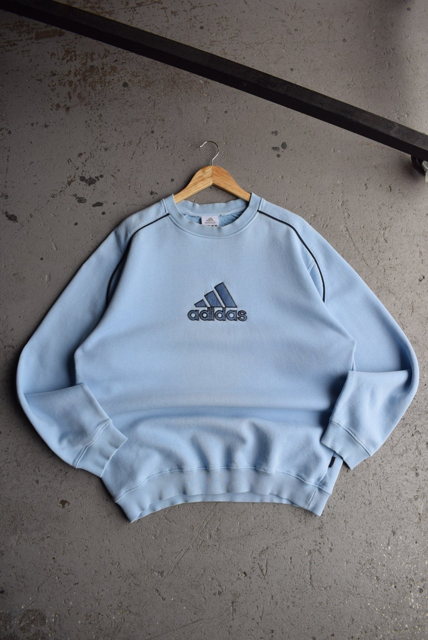 Vintage Adidas Embroidered Spellout Crewneck (XL) - Retrospective Store