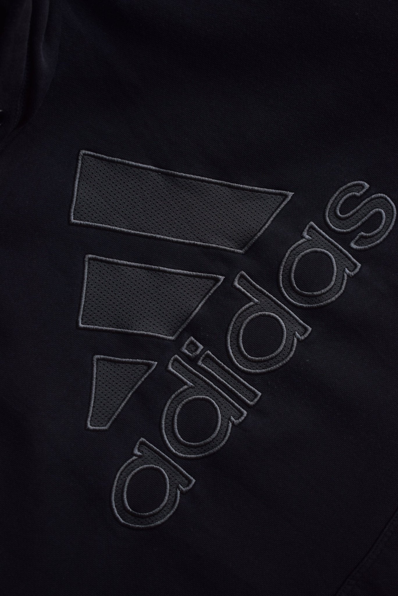 Vintage Adidas Embroidered Spellout Hoodie (L) - Retrospective Store