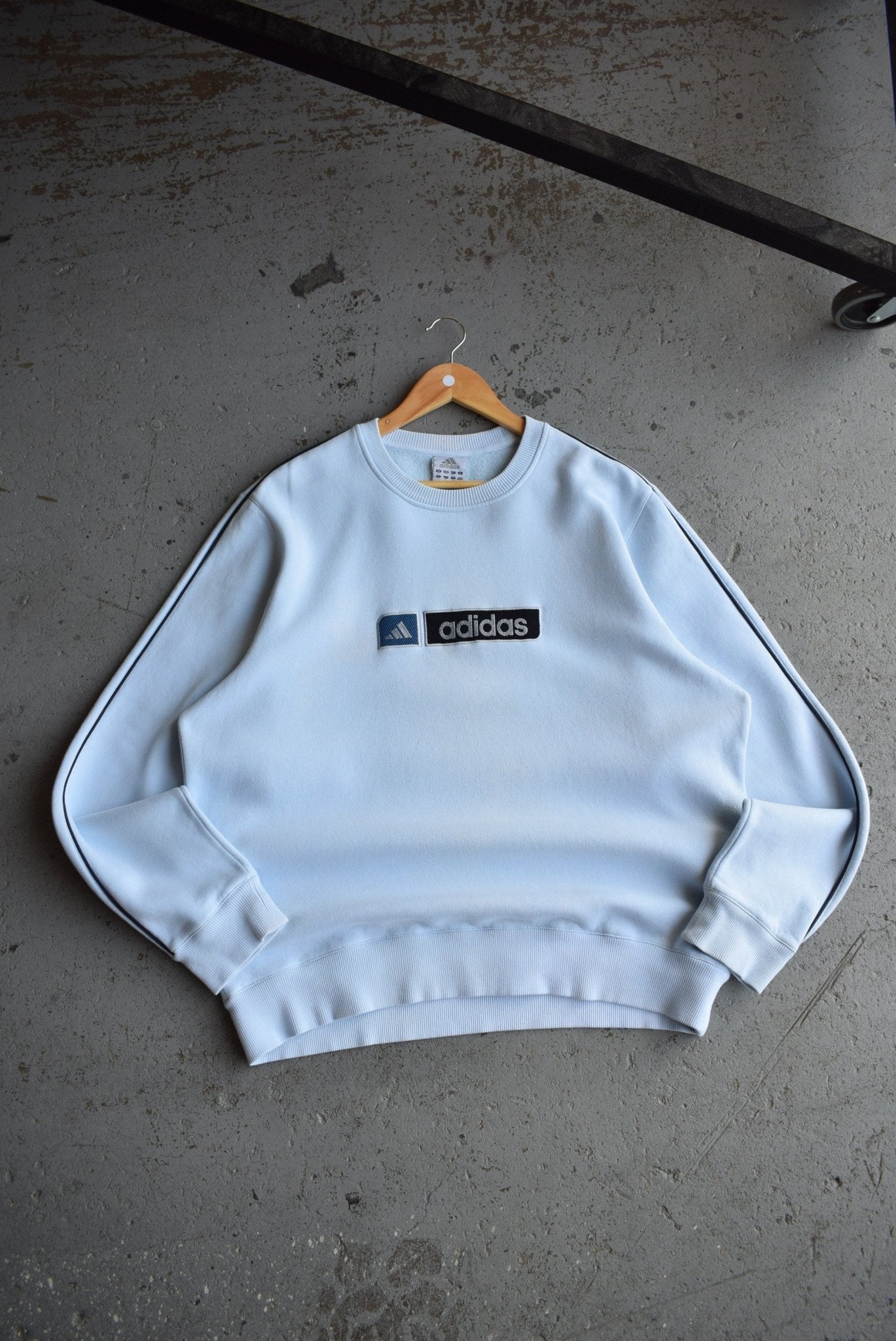 Vintage Adidas Spellout Embroidered Crewneck (L) - Retrospective Store