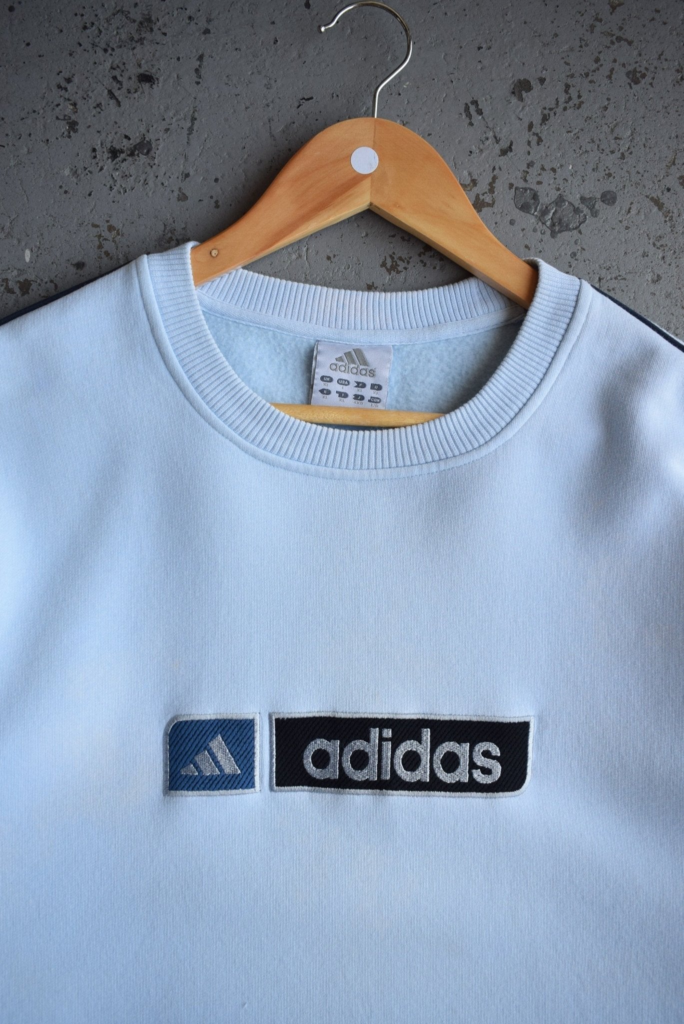Vintage Adidas Spellout Embroidered Crewneck (L) - Retrospective Store