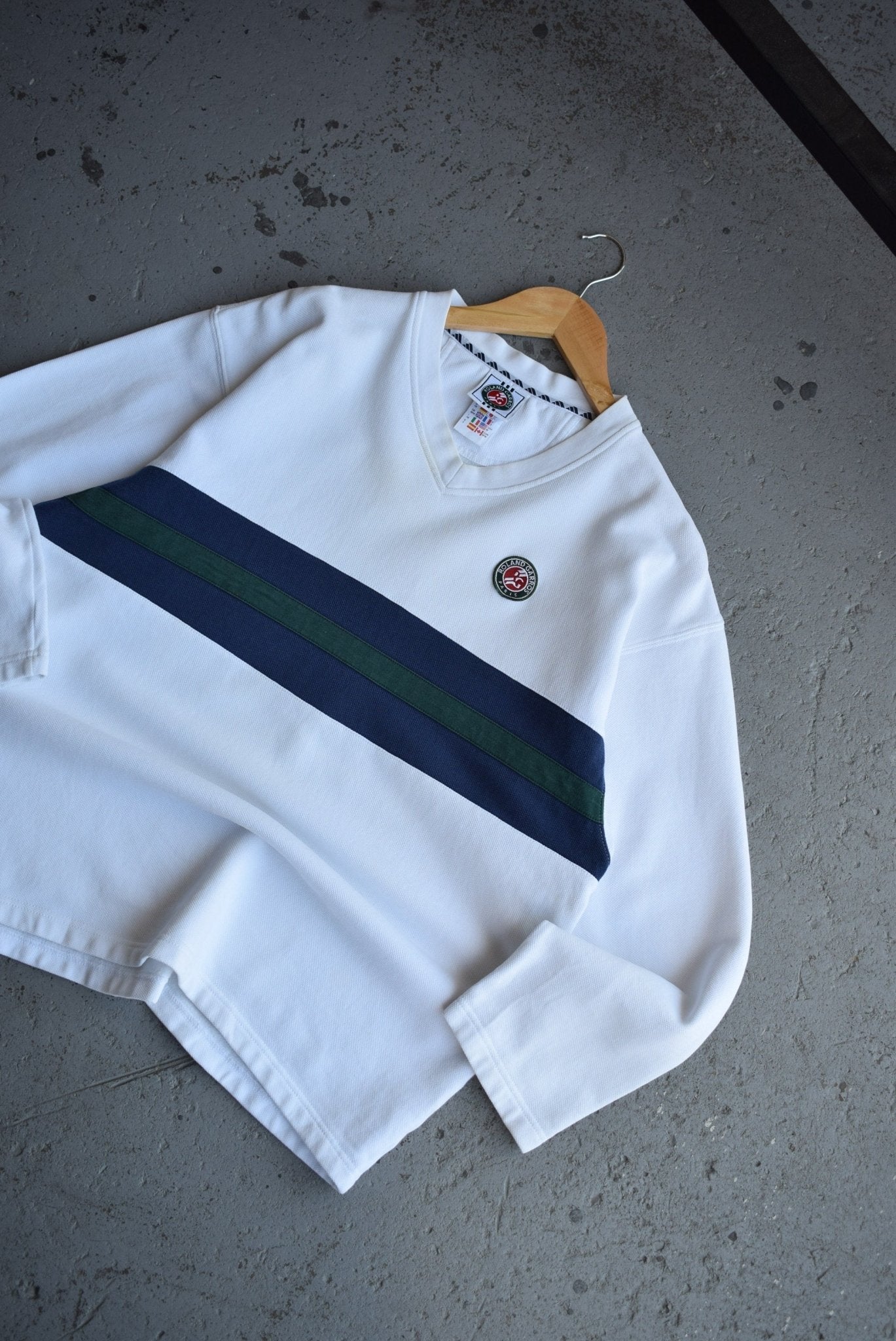 Vintage Adidas x Roland Garros French Open Embroidered Sweater (M/L) - Retrospective Store