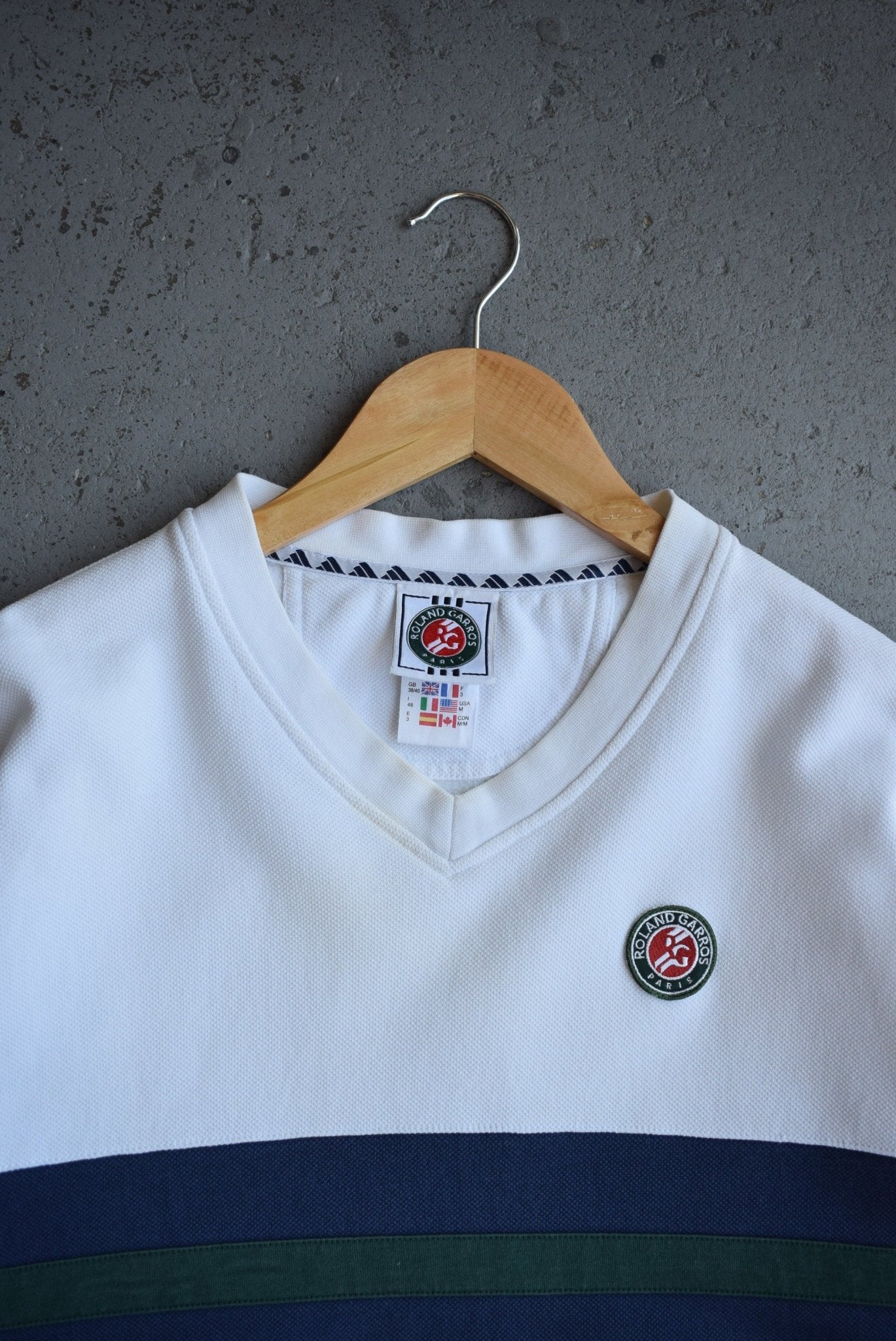 Vintage Adidas x Roland Garros French Open Embroidered Sweater (M/L) - Retrospective Store