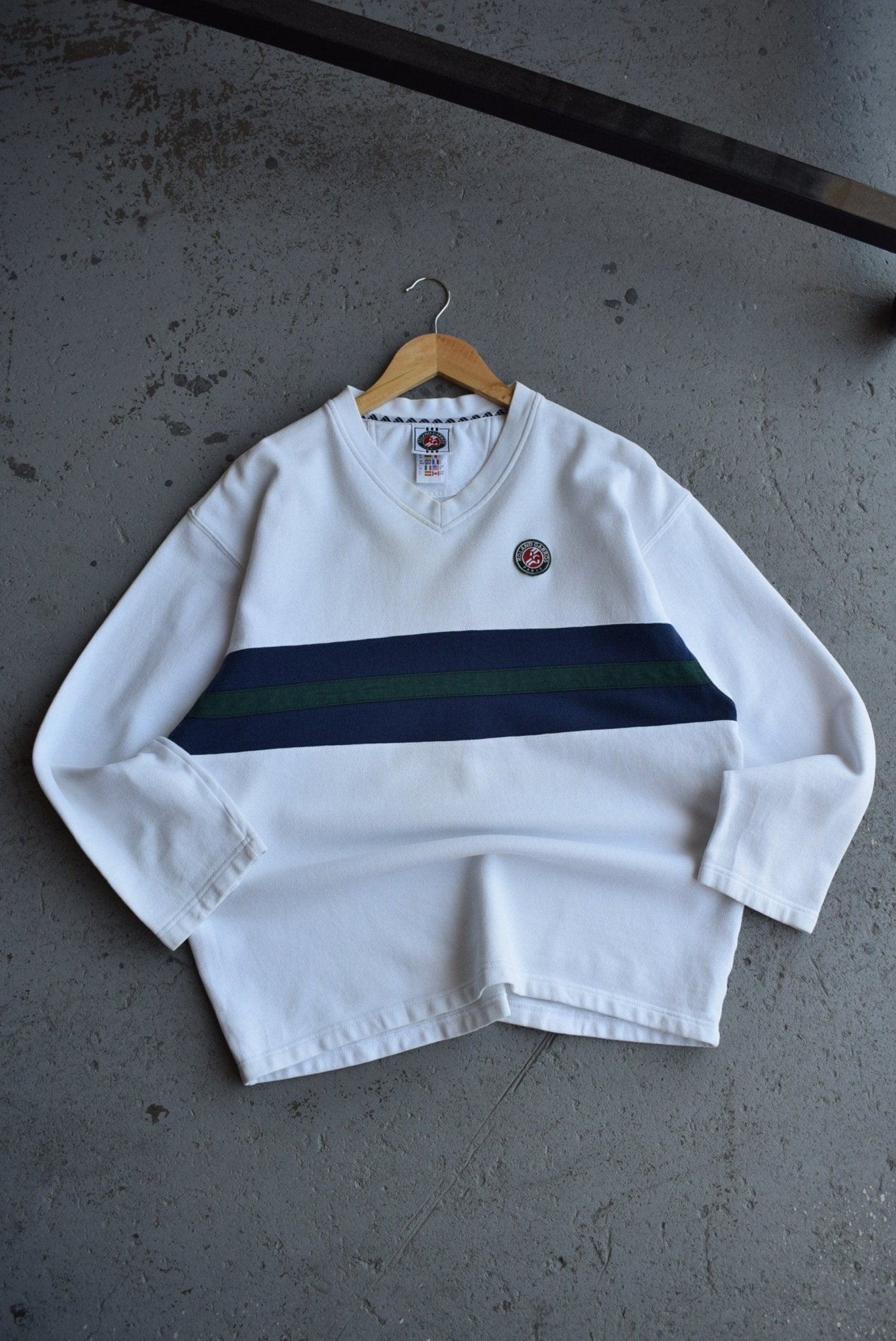 Vintage Adidas x Roland Garros French Open Embroidered Sweater (M/L) - Retrospective Store