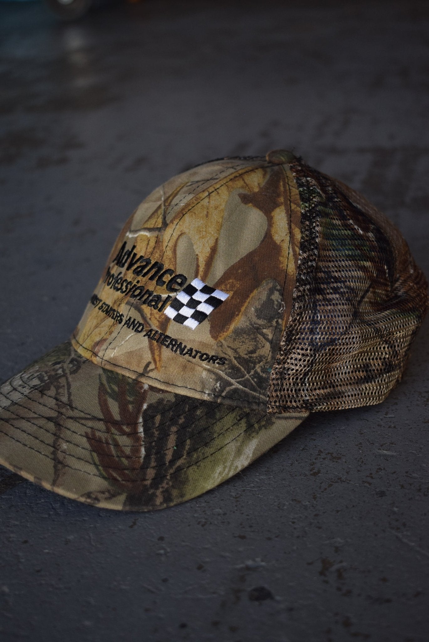Vintage Advance Professional Real Tree Hat - Retrospective Store