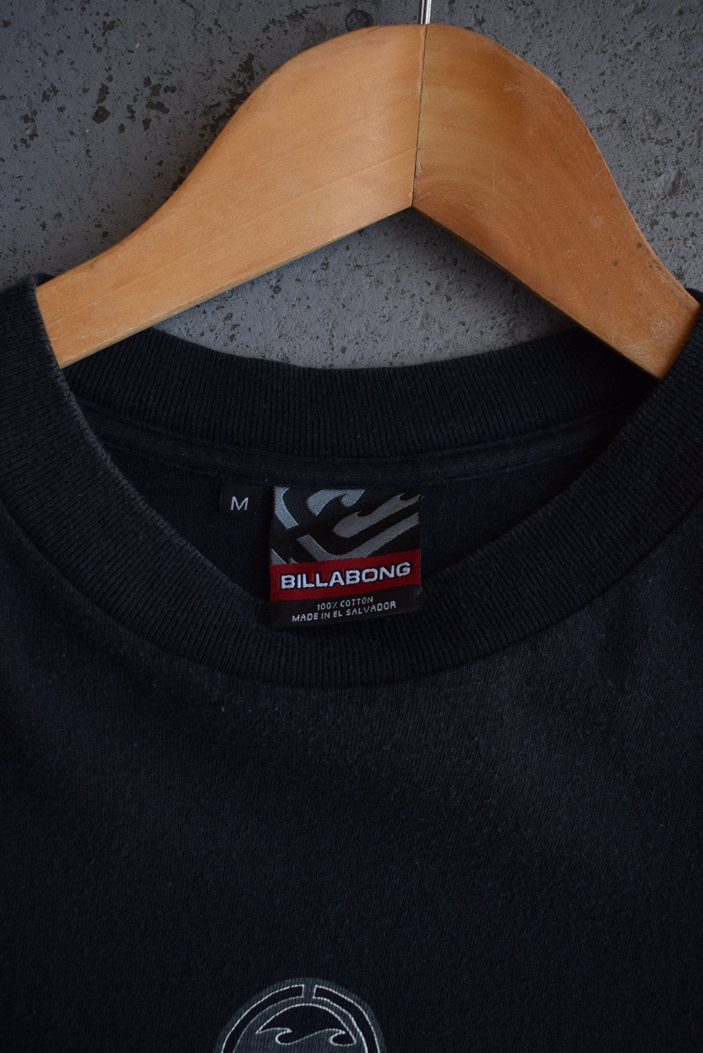 Vintage Billabong Spellout Long Sleeve Tee (M) - Retrospective Store