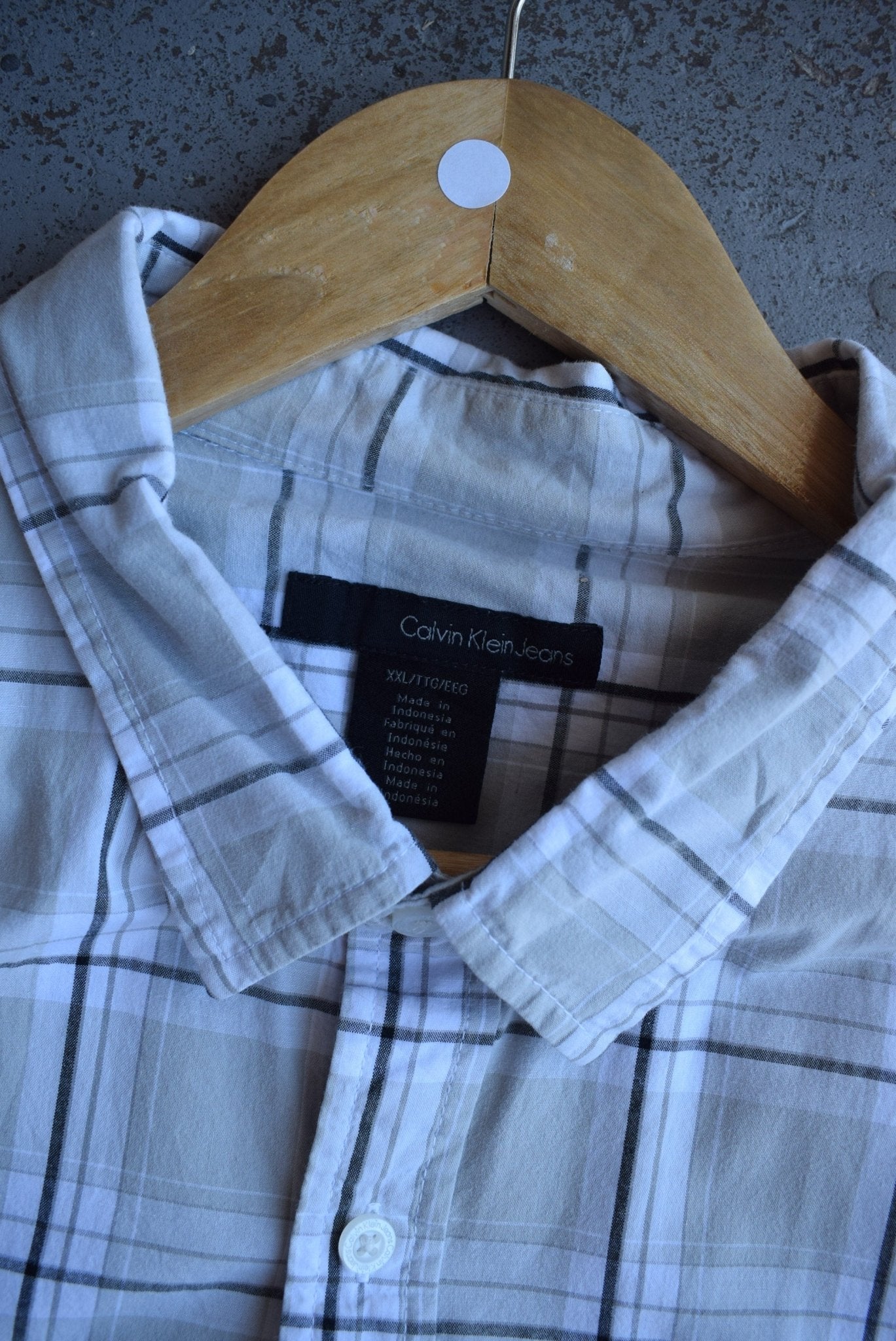 Vintage Calvin Klein Cropped Button Up (XL) - Retrospective Store
