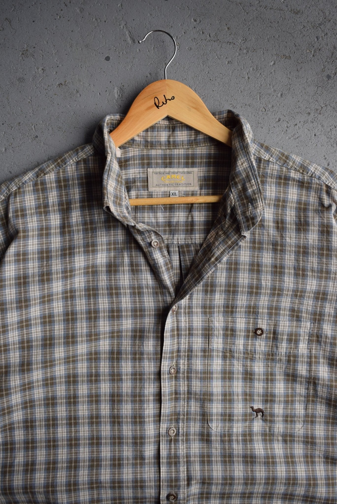 Vintage Camel Cigarettes Cropped Button Up (XXL) - Retrospective Store