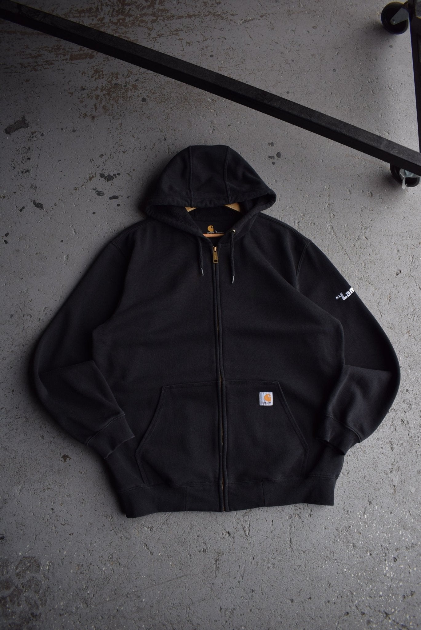 Vintage Carhartt Classic Logo Full - Zip Hoodie (L/XL) - Retrospective Store