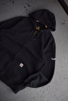 Vintage Carhartt Classic Logo Full - Zip Hoodie (L/XL) - Retrospective Store