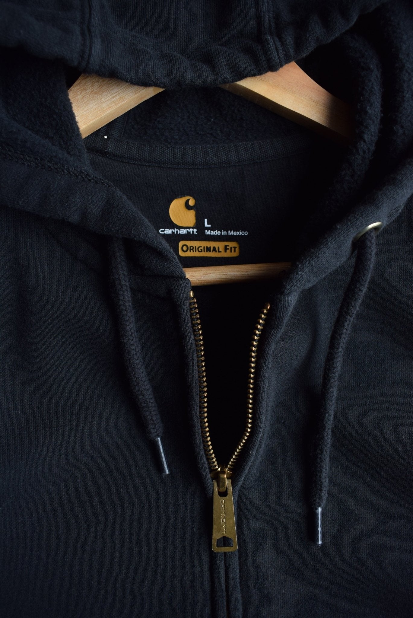 Vintage Carhartt Classic Logo Full - Zip Hoodie (XL) - Retrospective Store