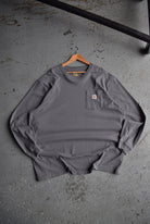 Vintage Carhartt Classic Logo Long Sleeve Tee (3XL) - Retrospective Store