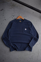Vintage Carhartt Classic Logo Long Sleeve Tee (S/M) - Retrospective Store