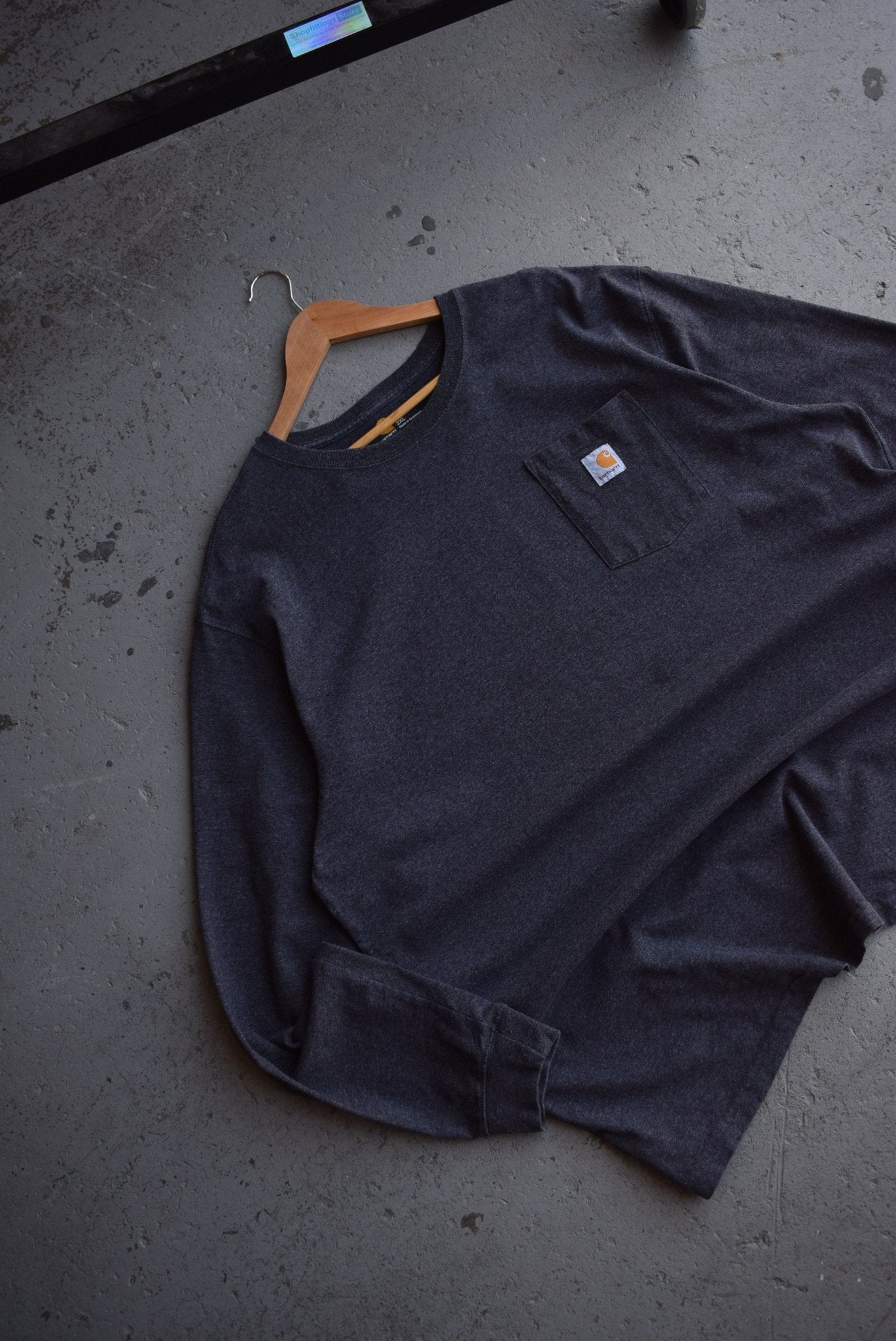 Vintage Carhartt Classic Logo Long Sleeve Tee (XXL) - Retrospective Store