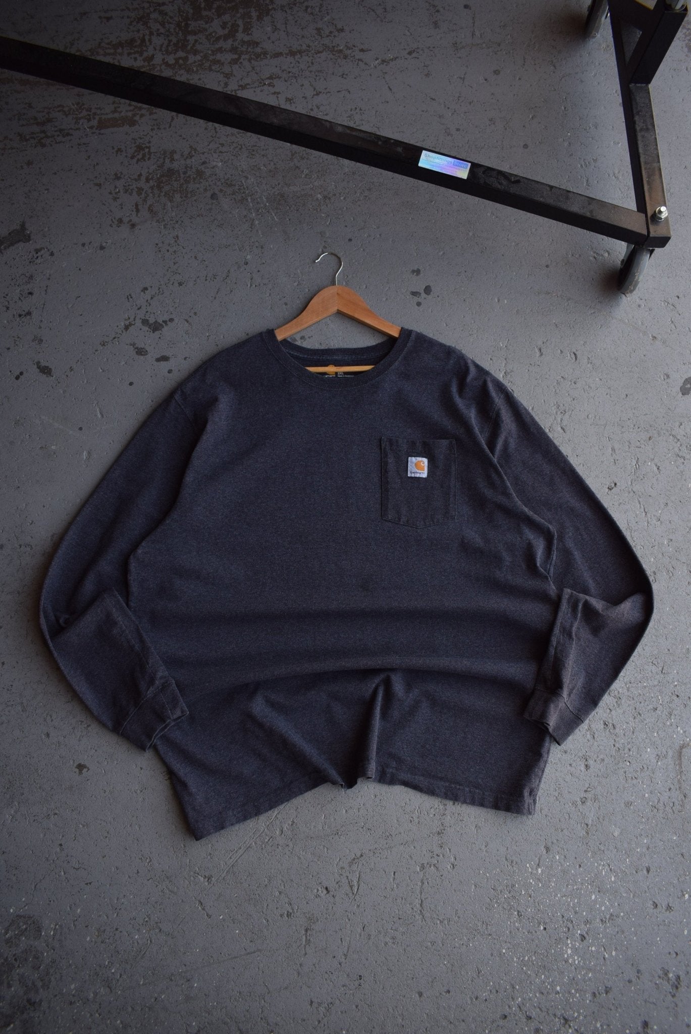 Vintage Carhartt Classic Logo Long Sleeve Tee (XXL) - Retrospective Store