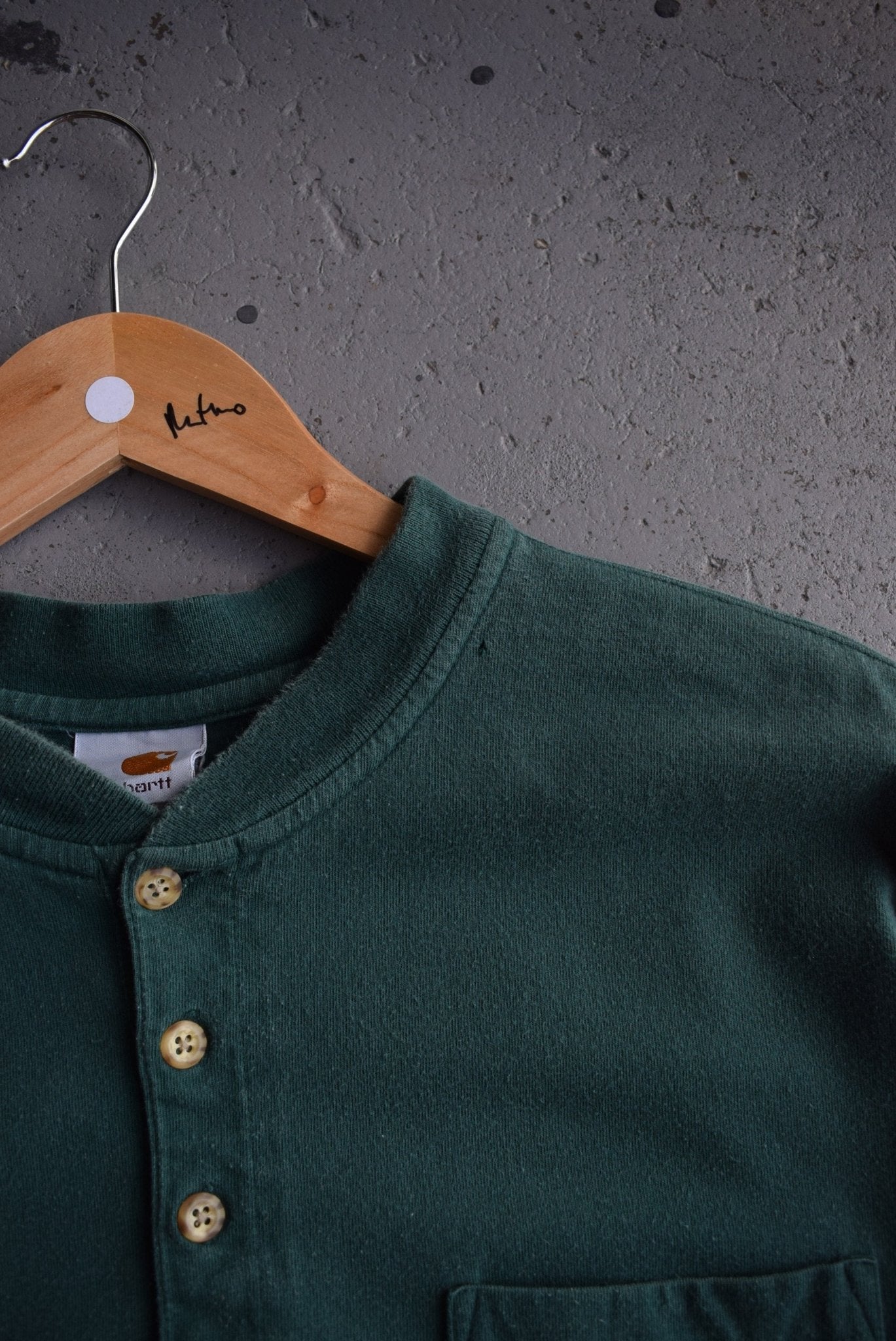 Vintage Carhartt Classic Logo Pocket Tee (XL) - Retrospective Store