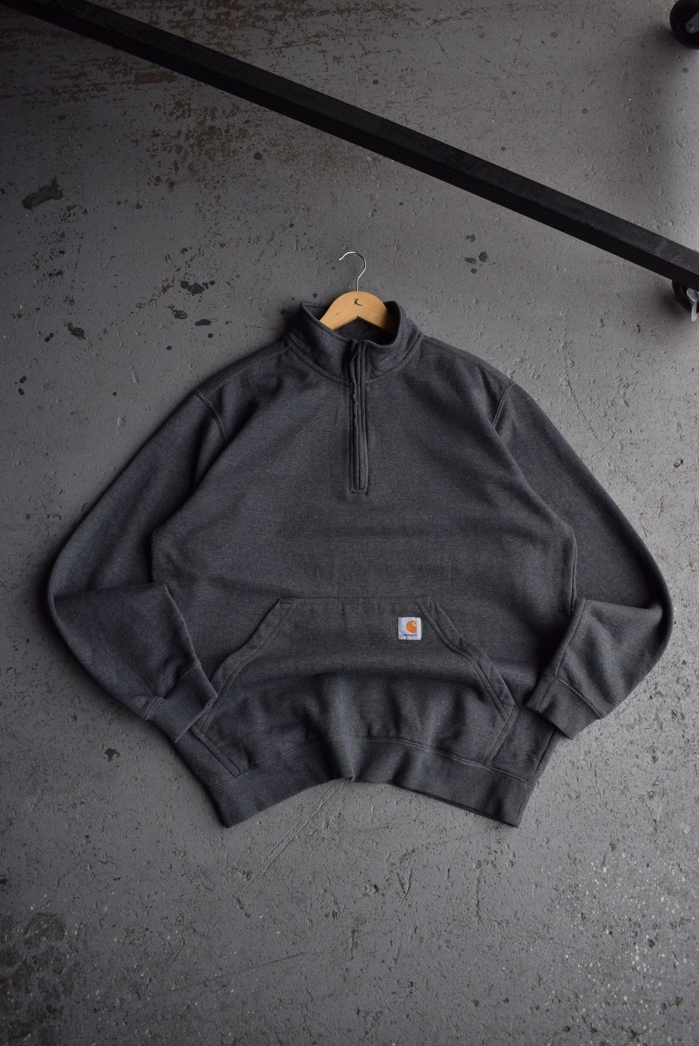 Vintage Carhartt Classic Logo Quarter Zip (L/XL) - Retrospective Store