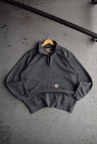 Vintage Carhartt Classic Logo Quarter Zip (L/XL) - Retrospective Store
