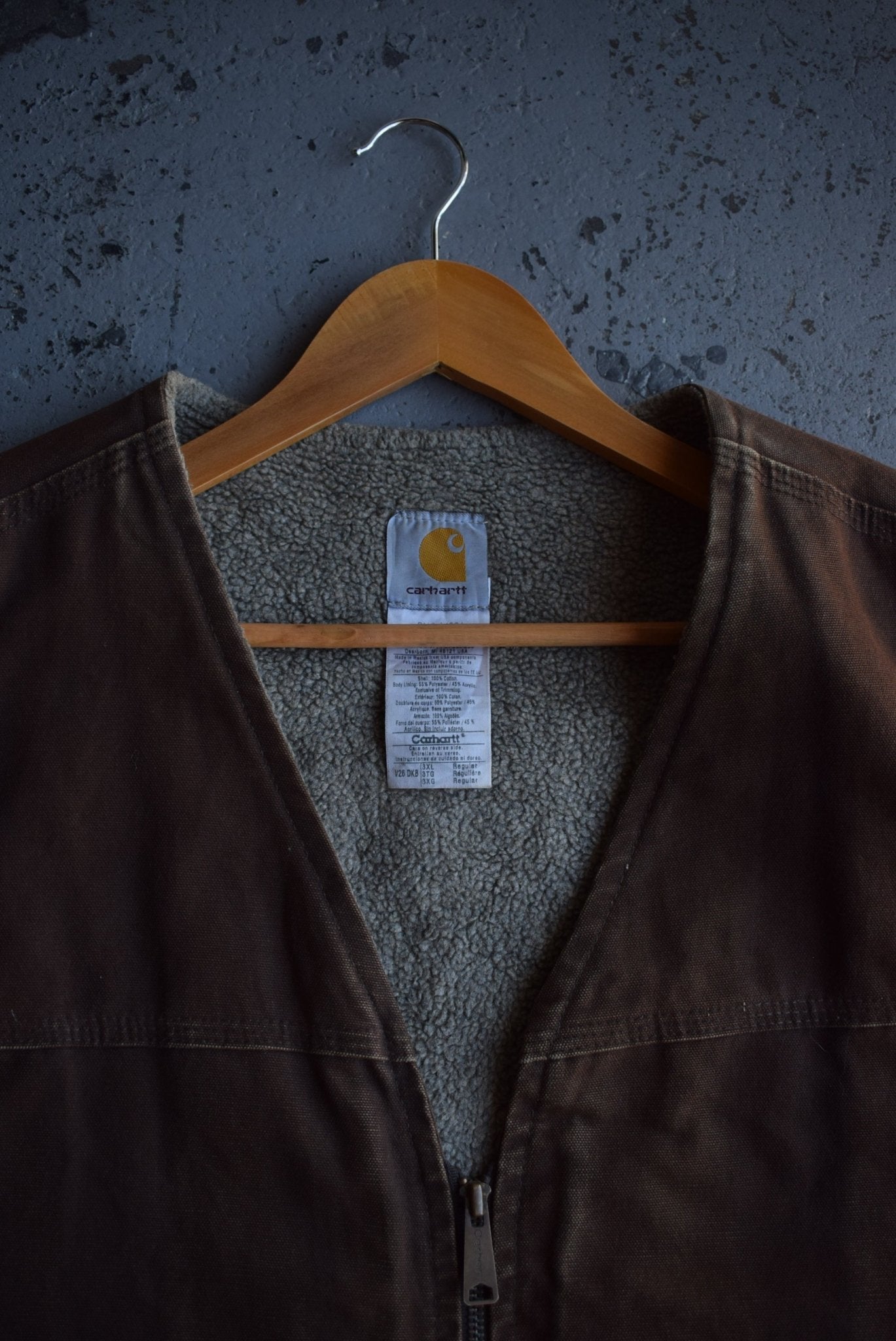 Vintage Carhartt Sherpa - lined Workwear Vest (XXL) - Retrospective Store