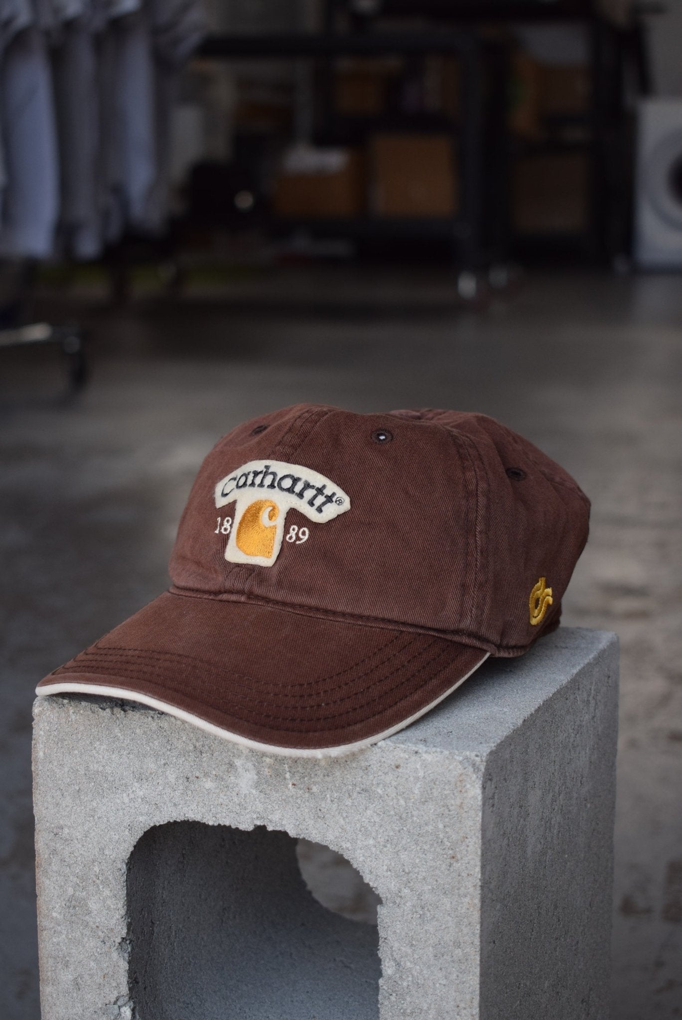 Vintage Carhartt Spellout Embroidered Hat - Retrospective Store
