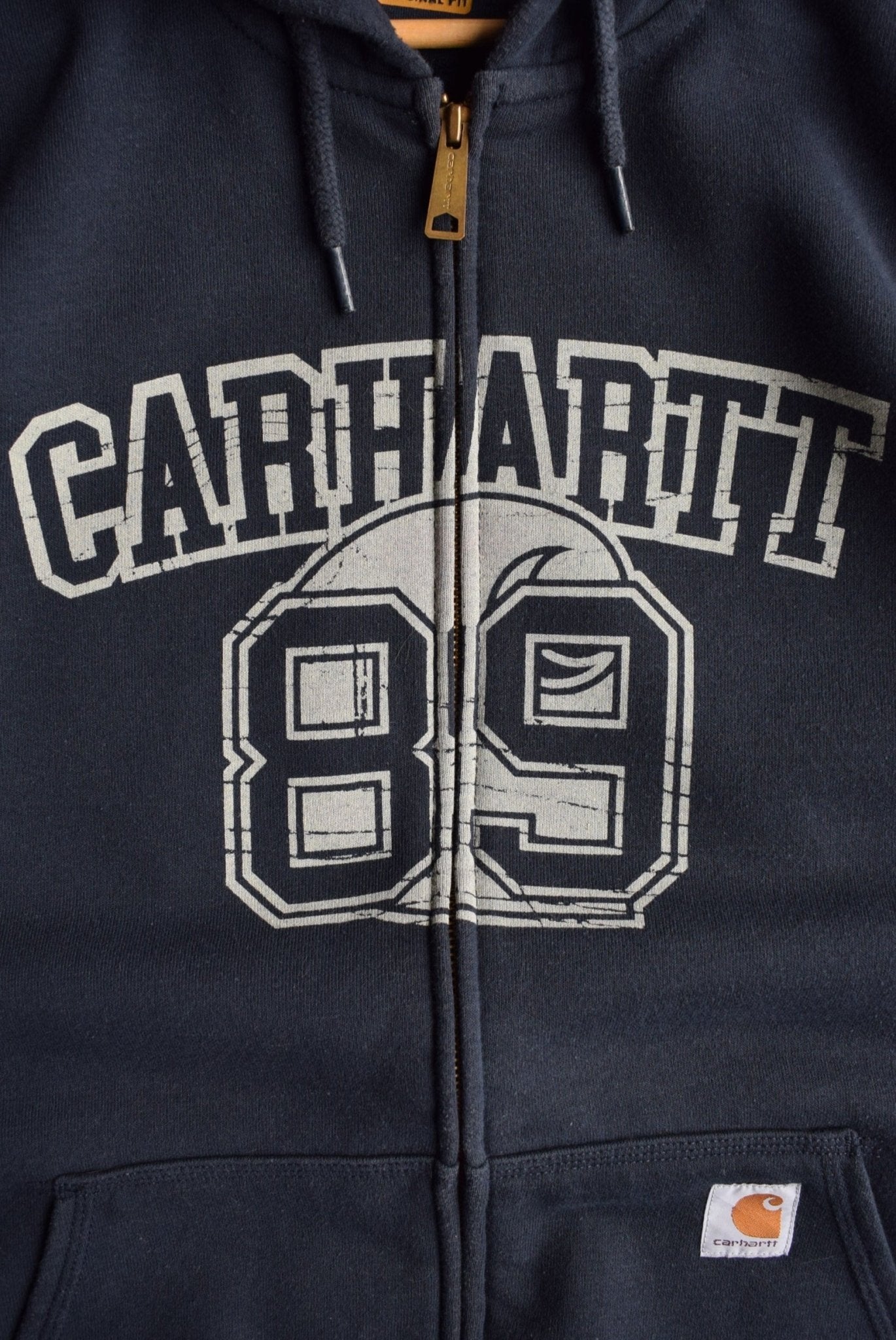 Vintage Carhartt Spellout Full - Zip Hoodie (L) - Retrospective Store