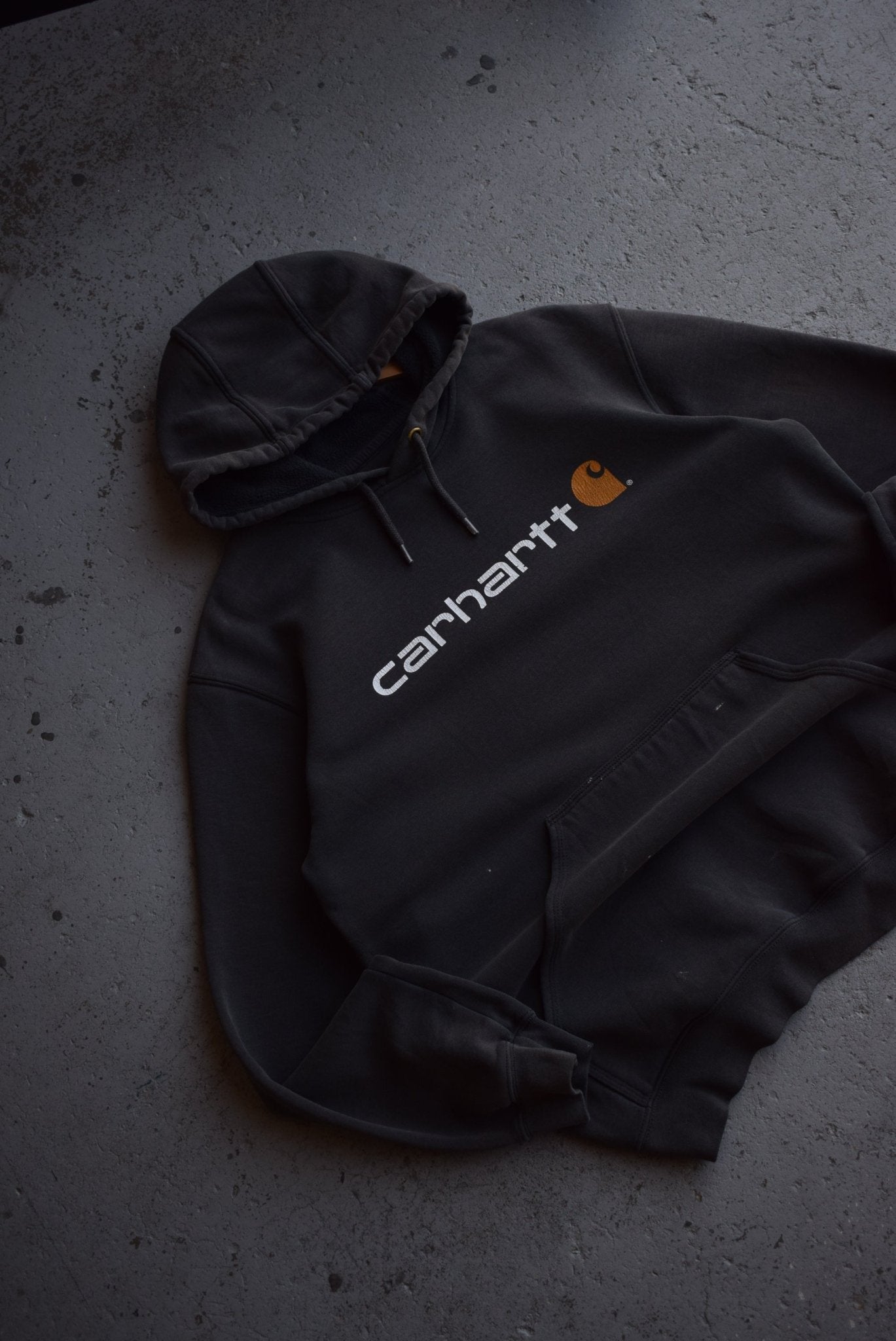 Vintage Carhartt Spellout Hoodie (L) - Retrospective Store