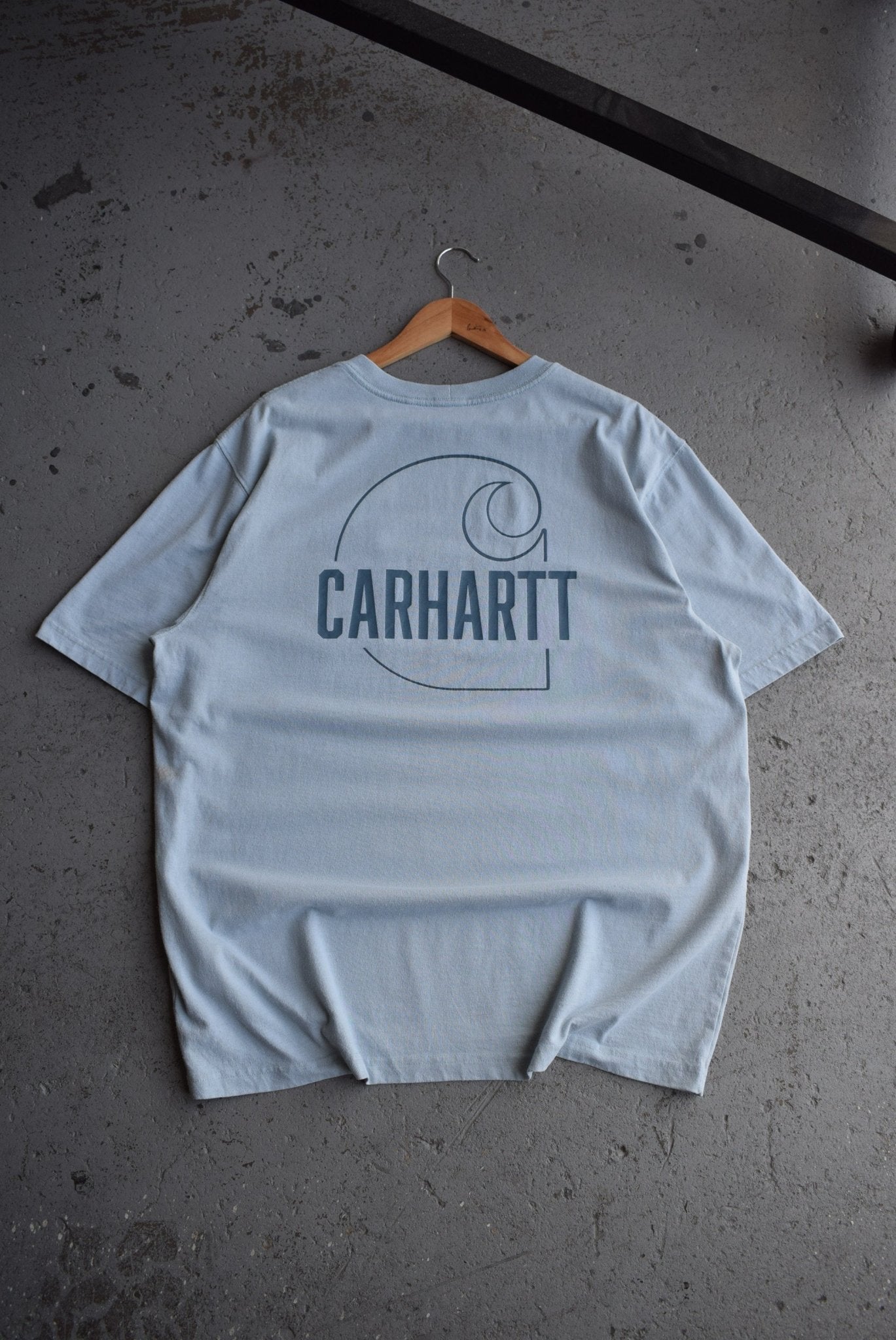 Vintage Carhartt Spellout Pocket Tee (XL) - Retrospective Store