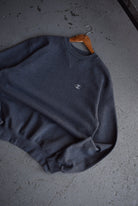 Vintage Champion Classic Logo Embroidered Crewneck (M/L) - Retrospective Store