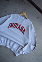 Vintage Champion x Indiana University Embroidered Crewneck (XL) - Retrospective Store