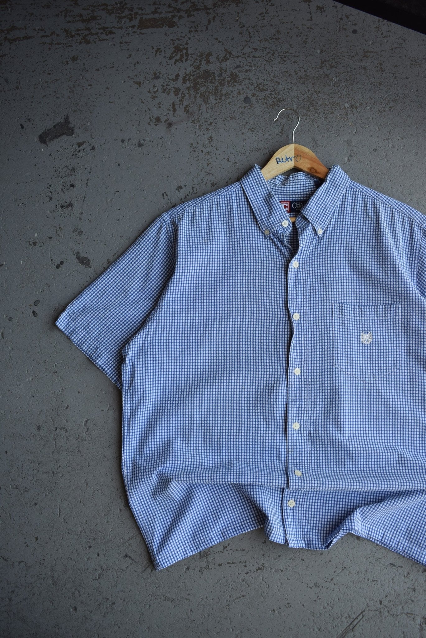 Vintage Chaps Ralph Lauren Cropped Button Up (L) - Retrospective Store