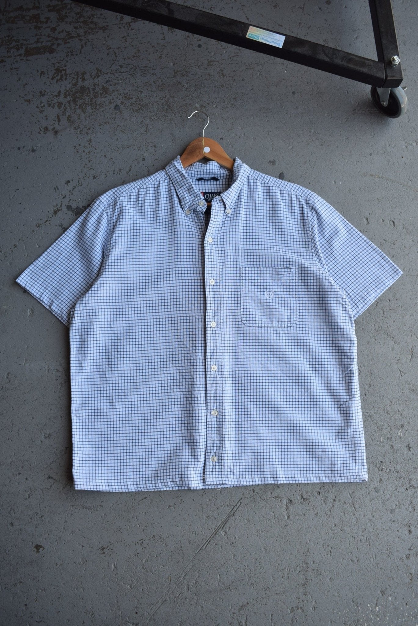 Vintage Chaps Ralph Lauren Cropped Button Up (L) - Retrospective Store