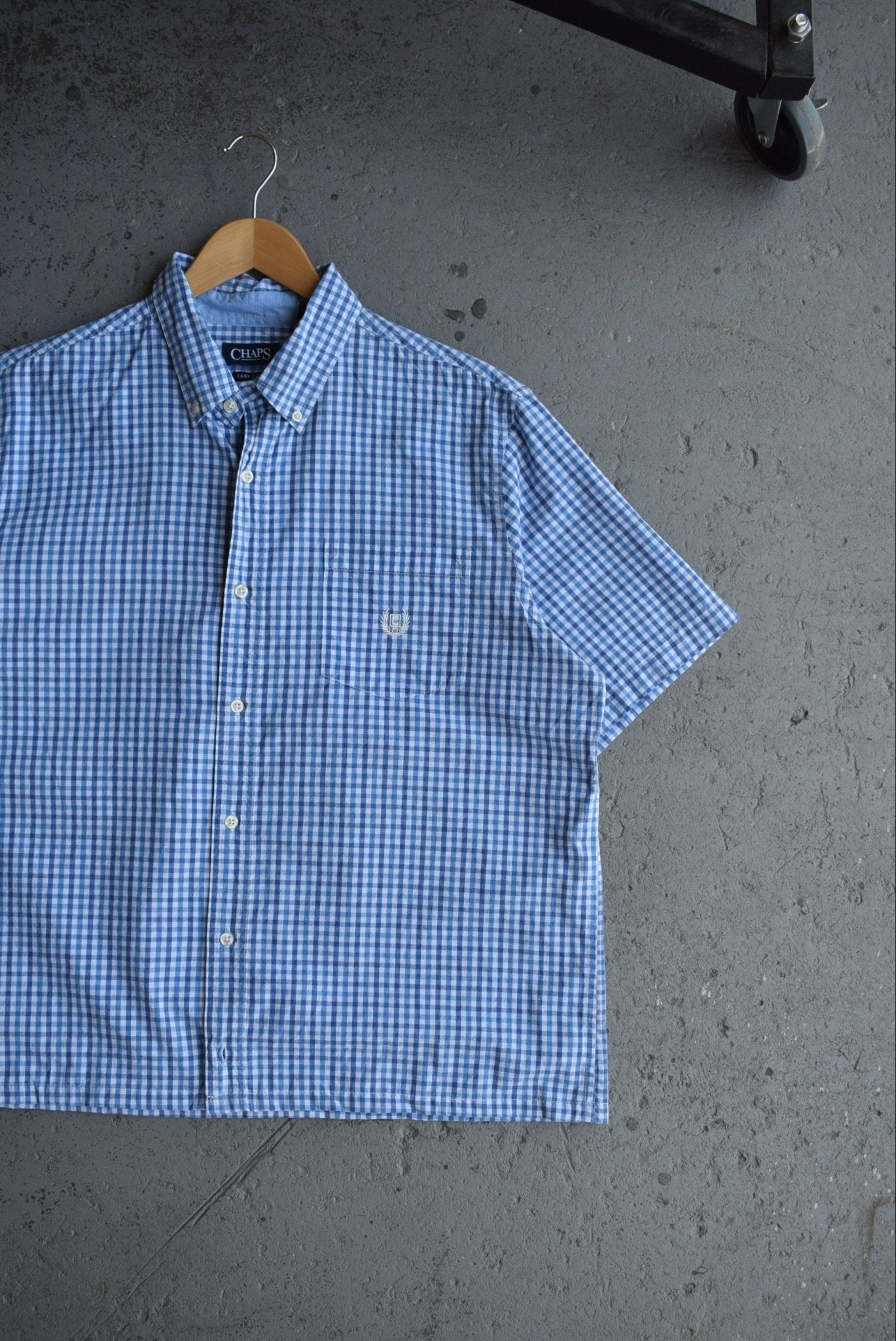 Vintage Chaps Ralph Lauren Cropped Button Up (L) - Retrospective Store