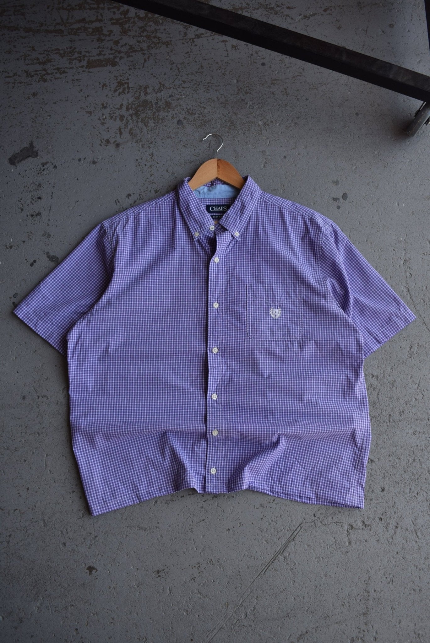 Vintage Chaps Ralph Lauren Cropped Button Up (L) - Retrospective Store