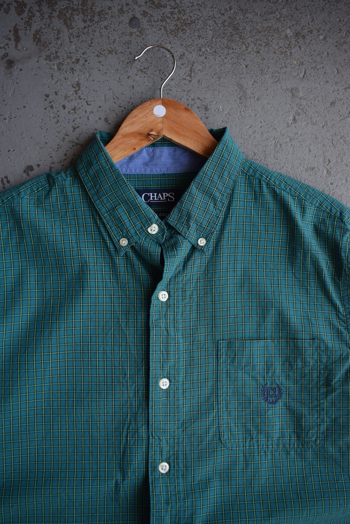 Vintage Chaps Ralph Lauren Cropped Button Up (L) - Retrospective Store