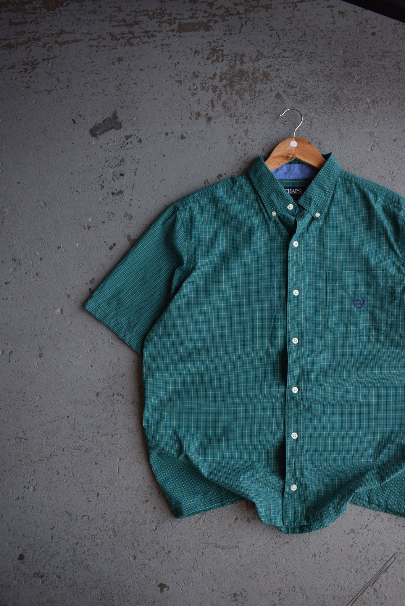 Vintage Chaps Ralph Lauren Cropped Button Up (L) - Retrospective Store
